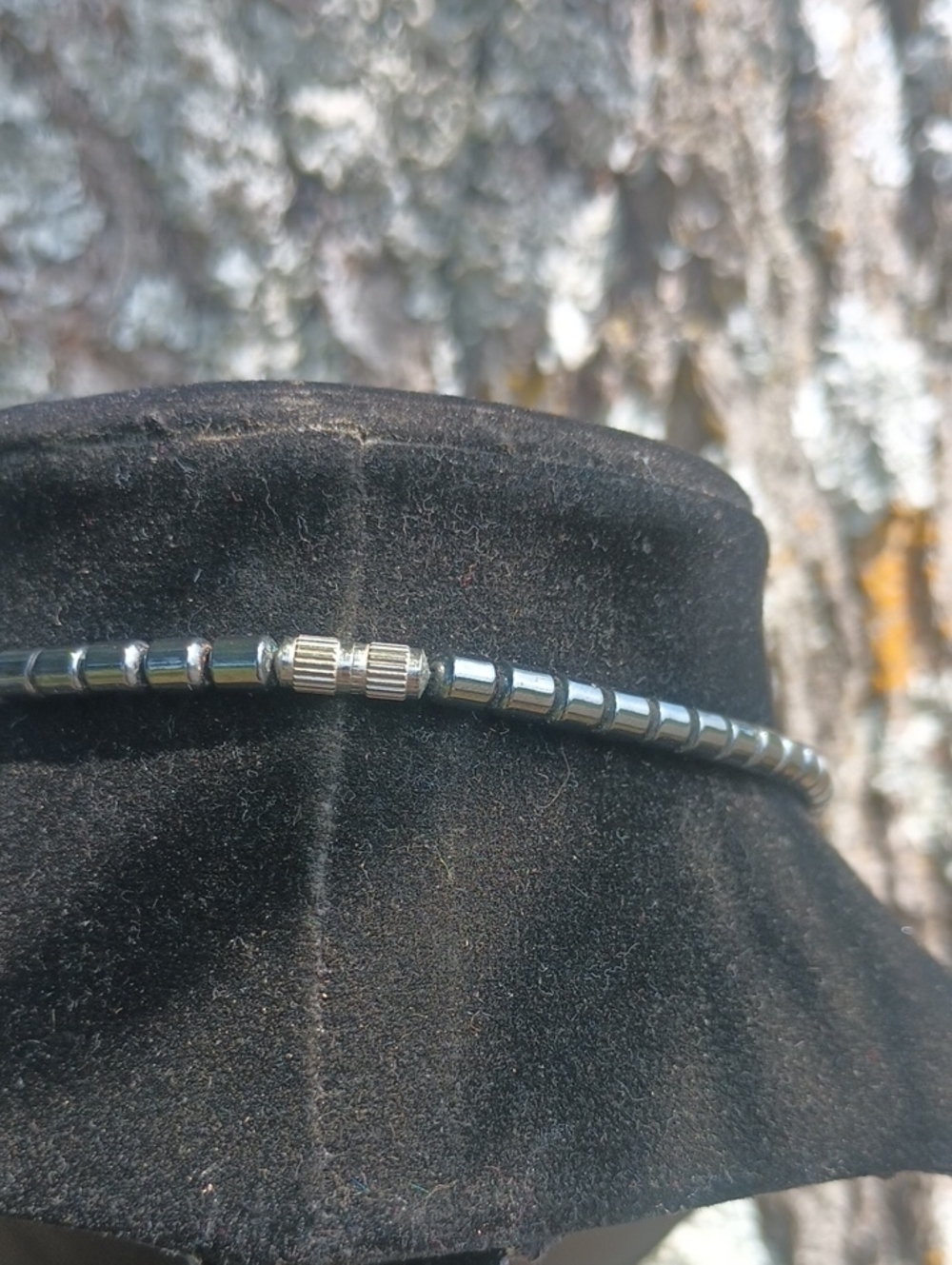 Vintage Hematite Pendant Necklace - Picture 5 of 5